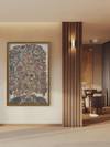Floral Delight: Tree of life with Peacocks in Kalamkari by Harinath N for sale