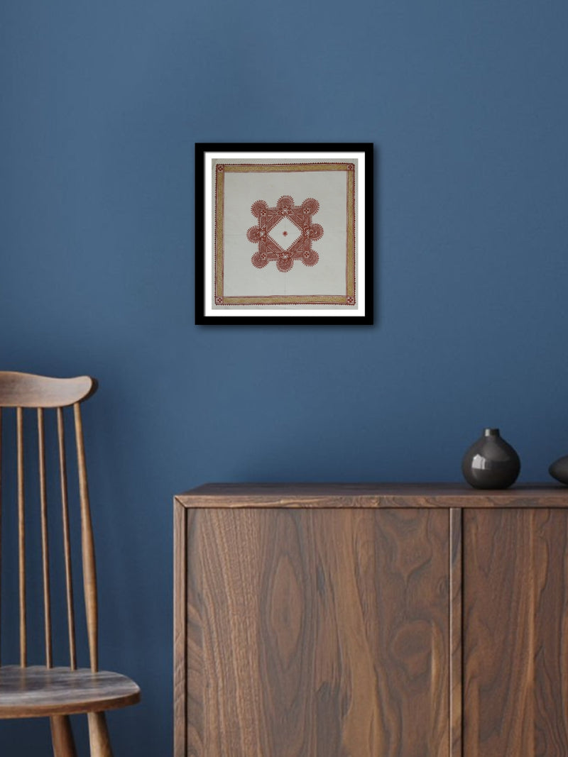 Geometric design in Chittara by Ishwar Chowda Naik