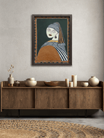 Girl with a Pearl Earring (Johannes Vermeer) in Madhubani by Izhar Ansari for sale
