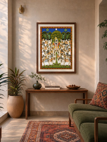  Gopashtami- Pichwai by Naveen Soni for sale