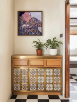 Homage to Lord Shiva and Parvati: Lord Ganesha in Kalamkari by Siva Reddy for sale