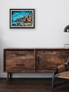 Hues of the Ganges: Varanasi Ghat in Acrylic by Ashish Kumar Mishra for sale