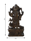 Kartikeya: The God of War in Wood Carving by Shrinivasan for sale