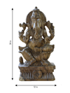 Lord Ganesha: The Lord of Auspicious Beginnings in Wood carving by Shrinivasan for sale