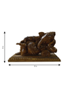 Lord Ganesha: The Wise Remover of Obstacles in Wood Carving by Shrinivasan for sale