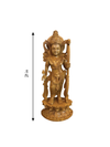 Lord Rama in Kadam Wood carving by Om Prakash