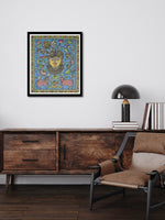 Lord Shrinathji in Kalamkari by K. Lakshminarayan for sale
