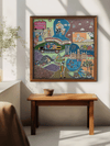Mumbai Cityscape in Madhubani by Avinash Karn for sale