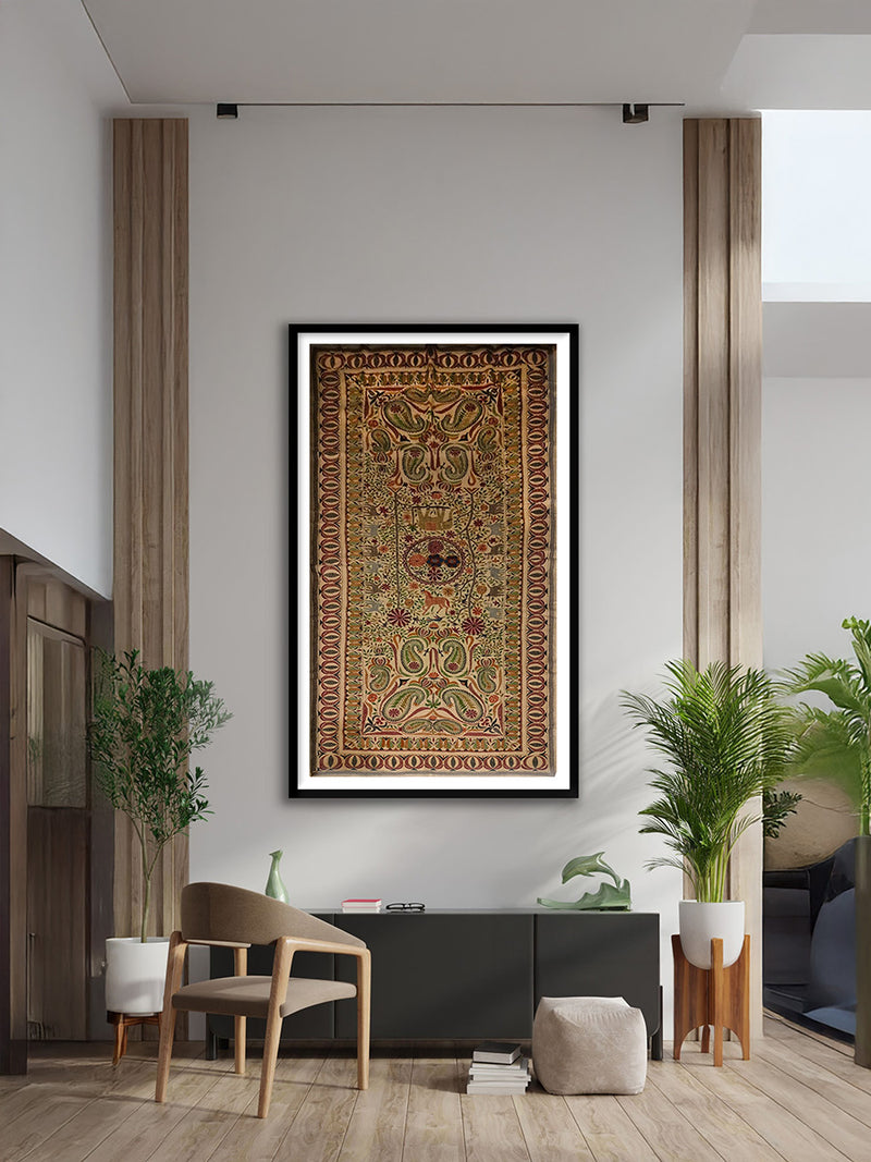 Nature's Embrace In Kantha by Mahamaya Sikdar for sale