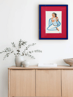 Buy Nayika (Heroine) Playfully Adjusting her luscious Hair in Kalighat by Uttam Chitrakar