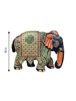 Ornamental Elephant in Kadam Wood Carving by Om Prakash