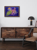 Peacock Rogan Art by Rizwan Khatri for sale