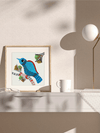 Perching Bird in Gond By Kailash Pradhan for sale