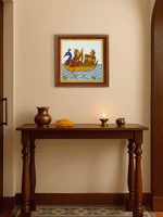Serene Voyage: Couple on a Boat in Phad by Kalyan Joshi for sale