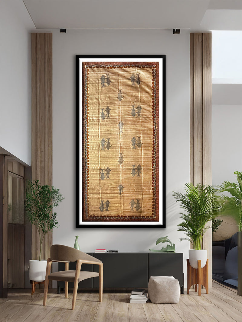 Stream of Life in Kantha by Mahamaya Sikdar for sale