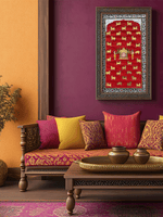 Temple of Devotion in Pichwai by Naveen Soni for sale