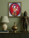 The Art of Dance: Female Dancer in Kalamkari by Siva Reddy for sale