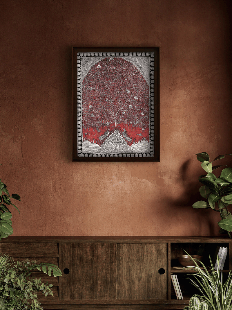 The Awakening: Tree of Life Mata Ni Pachedi By Vasant Manubhai Chitara for sale