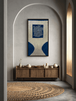 The Blue Tree in Ajrakh art by Mubassirah Khalid Khatri for sale