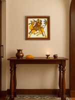 The Camel Ride: King and Queen in Phad Painting by Kalyan Joshi for sale