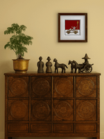 The Carefree Car Drive in Phad Painting by Kalyan Joshi for sale