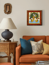 The Divine Leelas of Lord Krishna: Vastraharan in Phad Painting by Kalyan Joshi for sale