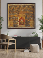 The Divine Trinity: Durga Mata, Meldi Mata and Bahuchar Mata in Mata ni Pachedi by Sanjay  for sale