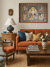 The Festival of Shakti: Along with Lord Ganesha and Kartikeya in Kalighat and Pattachitra Art by Sonali Chitrakar for sale