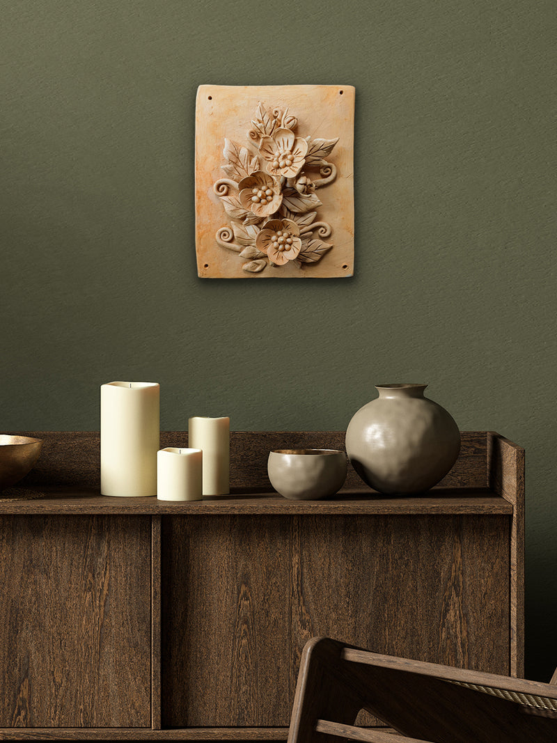 The Floral Embrace in Terracotta by Dolon Kundu for sale