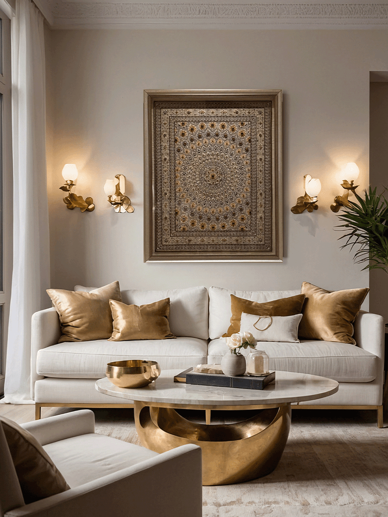 The Golden Medallion: Zardozi by Md. Bilal for sale