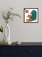 The Graceful Wanderer: A Deer in Gond by Kailash Pradhan for sale