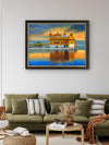 The Holy View: Golden Temple in Acrylic painting by Kulwinder Singh for sale