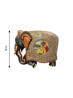 The King's Royal Elephant in Kadam Wood Carving by Om Prakash