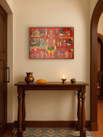 The Lord of New Beginnings : Lord Ganesha in Cheriyal Art by D. Vinay Kumar for sale