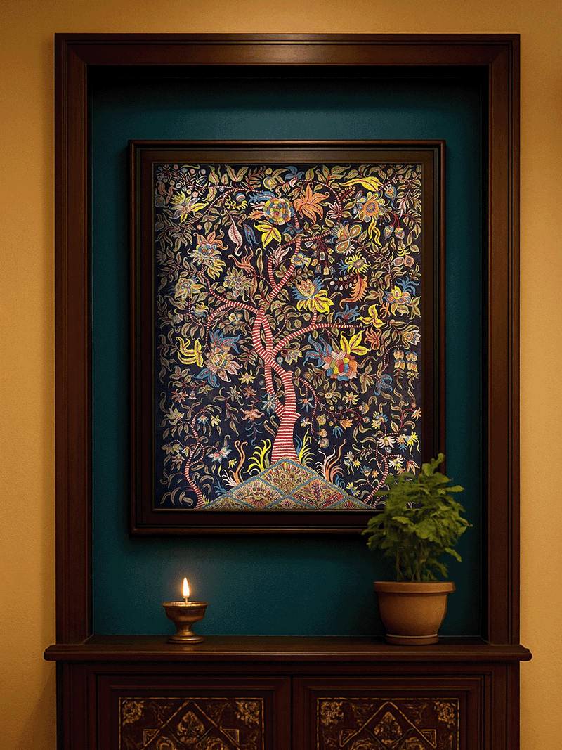 The Magical Canopy: Tree of Life in Mata Ni Pachedi by Sanjay Chitara for sale