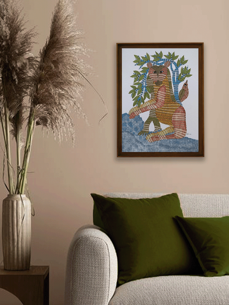 The Nature's Engima in Gond by Sukhiram Maravi for sale