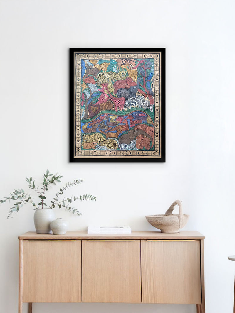 The Nature's Tapestry In Kalighat by Sonali Chitrakar for sale