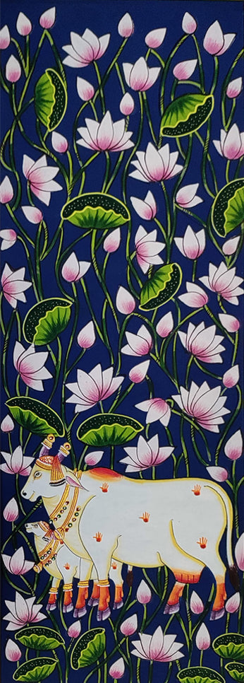 The Pastoral Grace : Cows and Lotuses in Pichwai by Dinesh Soni
