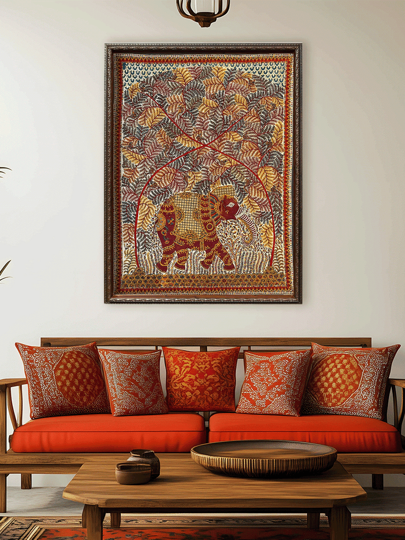 The Regal Elephant and the Tree of Life by Sanjay Chittara  for sale