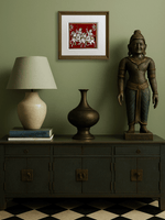 The Royal Cavalry in Procession: A Phad Painting by Kalyan Joshi for sale