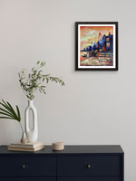 The Spiritual Devotion: Banaras Ghat in Acrylic by Ashish Kumar Mishra for sale