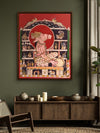 The Story of Nandiswara in Kalamkari by Kanukurthi Guna Sekhar Sai for sale