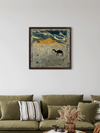The Walk in Rann of Kutch: The Camel Ride in Ajrakh art by Mubassirah Khalid Khatri for sale