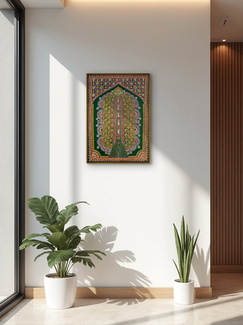 Tree in Rogan Art by Rizwan Khatri for sale