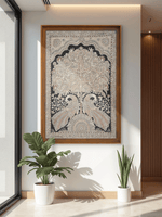 Tree of Life and Peacocks in Kalamkari by Harinath N. for sale