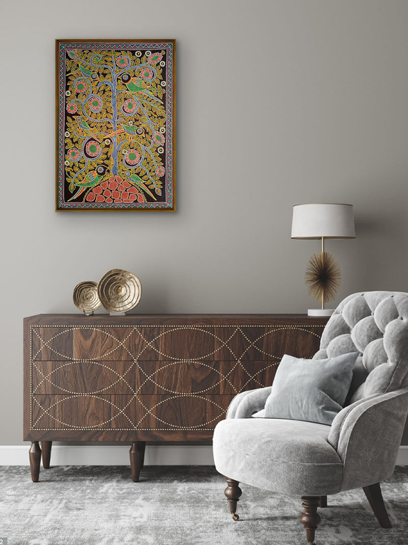 Tree of life in rogan artwork for sale