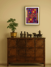 Vibrant Geometry: Lines, Triangles, and Squares in Banjara Embroidery by Sapavat Siddu for sale