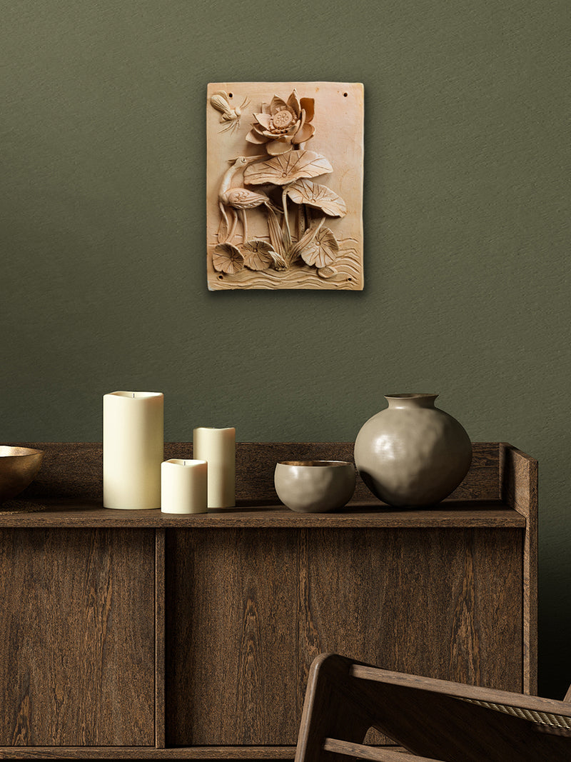 Waterside Harmony in Terracotta by Dolon Kundu for sale