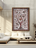 Wonders of Nature: Tree of Life in Machlipatnam Kalamkari by Varun Kumar Pitchuka for sale