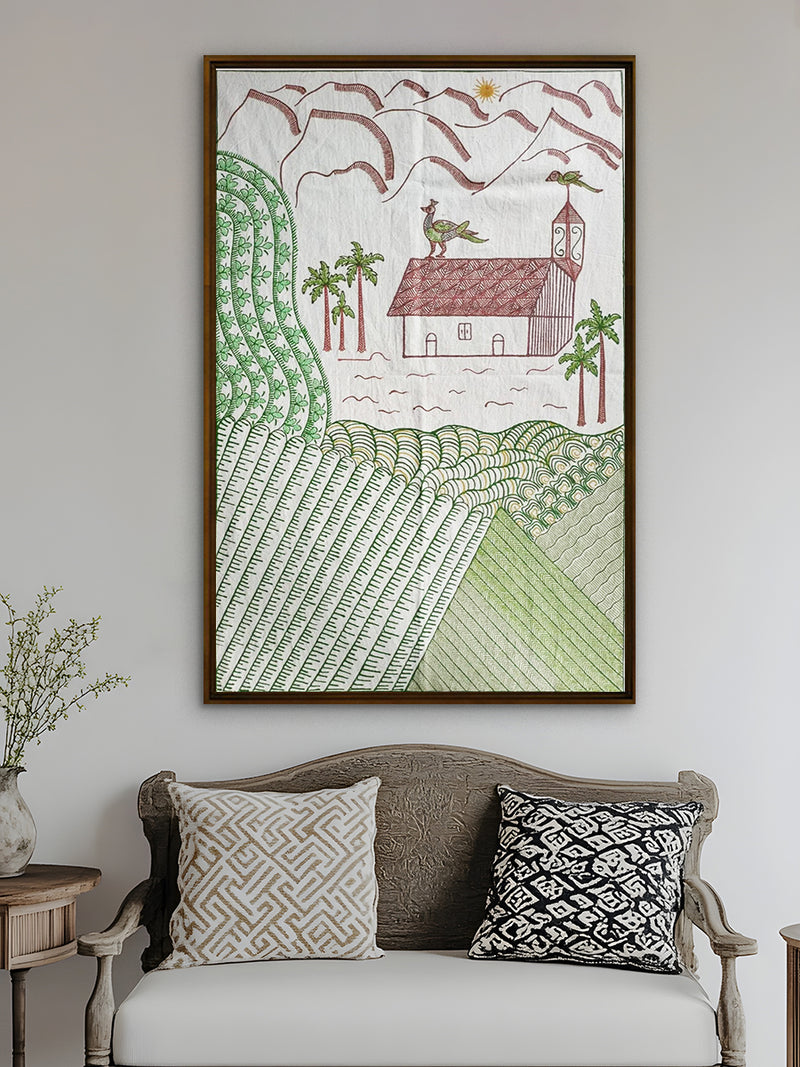 village Rogan painting by Rizwan Khatri for sale